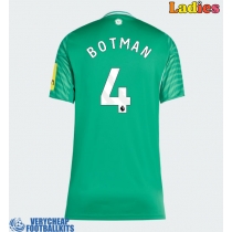 Newcastle United Sven Botman #4 Replica Away Shirt Ladies 2025-26 Short Sleeve